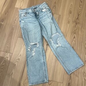 American Eagle Straight Distressed Jeans